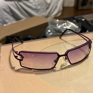 NWOT DARK VIOLET FRAME WITH VIOLET FRAMES RECTANGULAR SLEEK DESIGN UNISEX